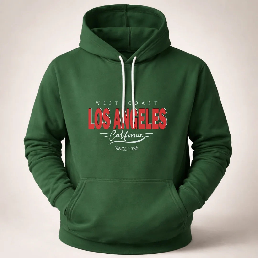 Buso hoodie Unicolor - Capucha Bolsillo Canguro B01 Los Angeles