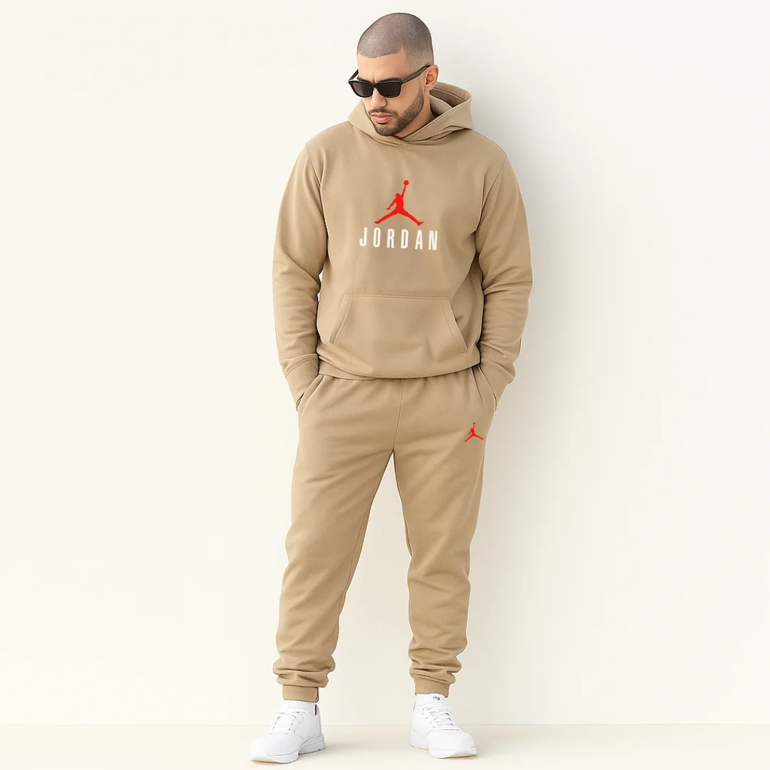 Conjunto Sudadera Jogger+Buso con Capota Para Hombre Jordan
