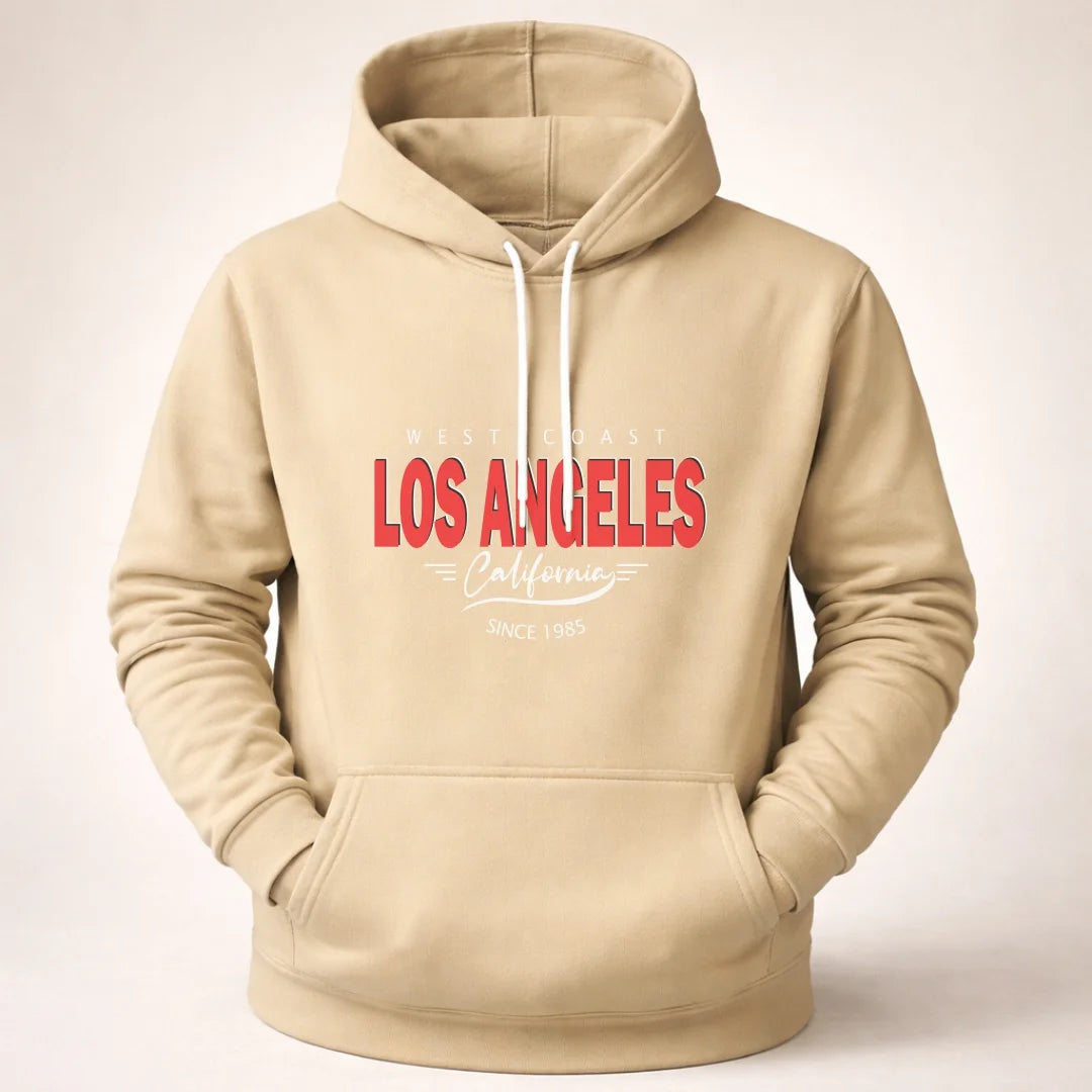 Buso hoodie Unicolor - Capucha Bolsillo Canguro B01 Los Angeles