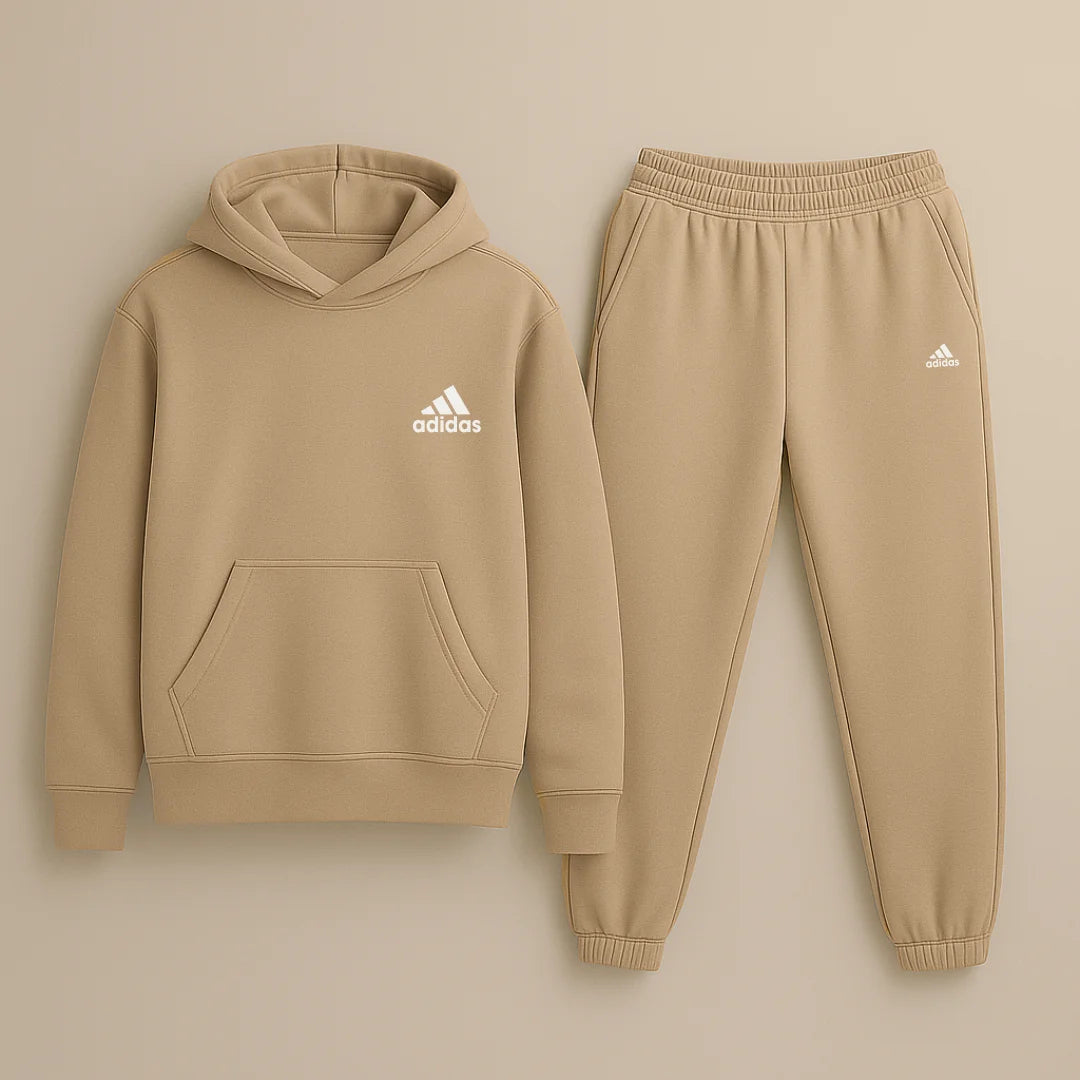 CONJUNTO SUDADERA JOGGER+HOODIE CON CAPOTA PARA HOMBRE ADIDAS