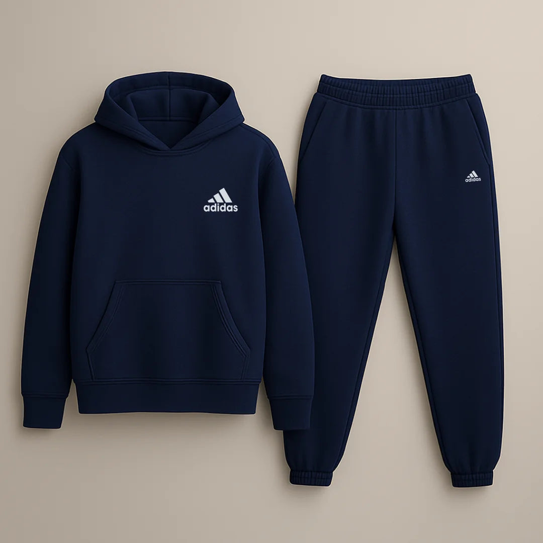CONJUNTO SUDADERA JOGGER+HOODIE CON CAPOTA PARA HOMBRE ADIDAS