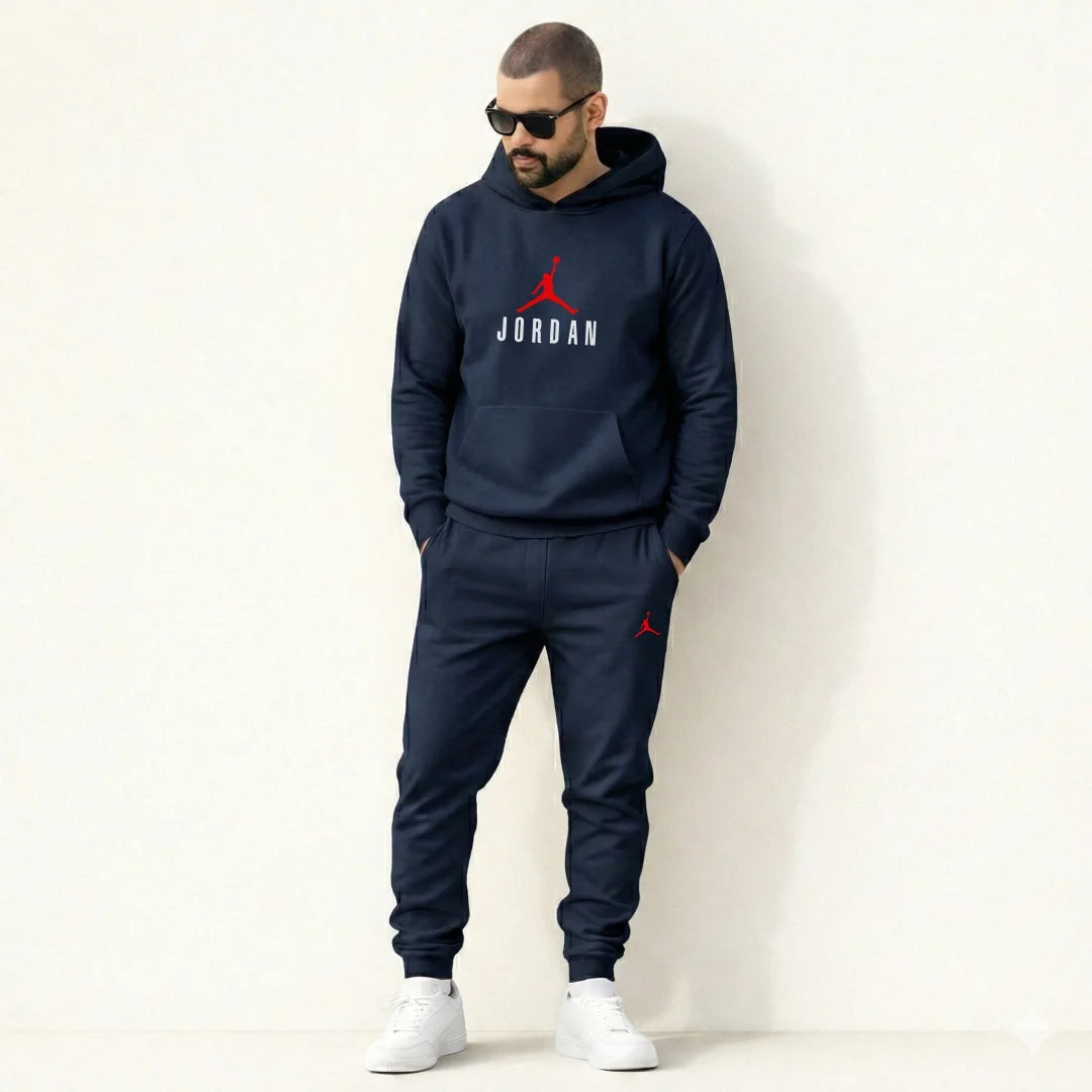 Sudadera Para Hombre - Casual Unicolor Estampado JD