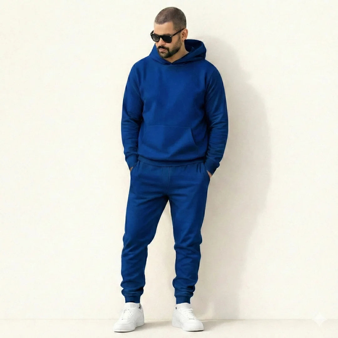Conjunto Unicolor Hombre Buso Con Capota+Pantalon SH01 SE