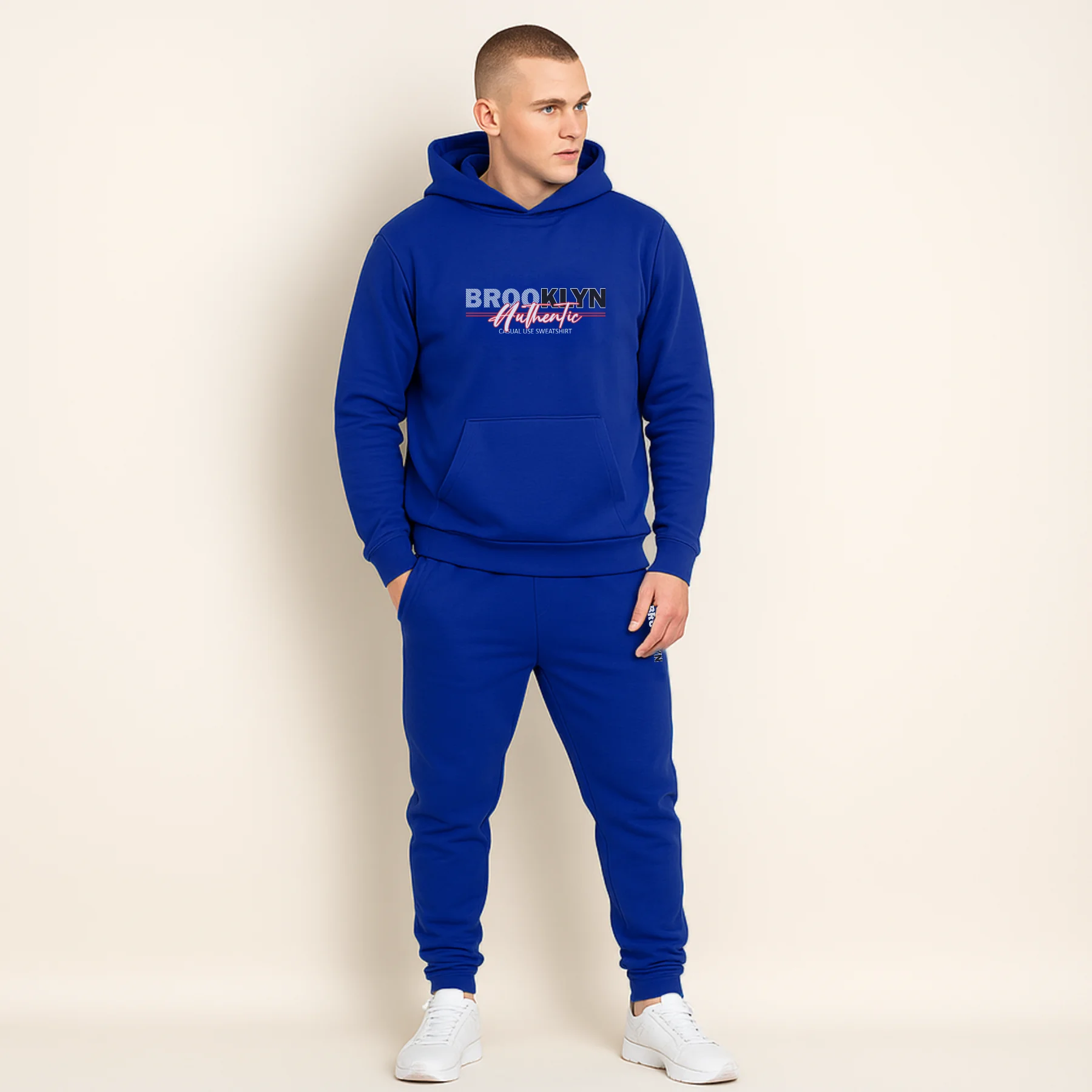 CONJUNTO SUDADERA JOGGER+HOODIE CON CAPOTA PARA HOMBRE BROOKLYN