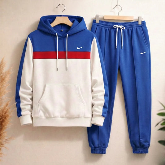 Conjunto Casual para Hombre Nike Franja Capucha y bolsillo canguro F01 NIKE