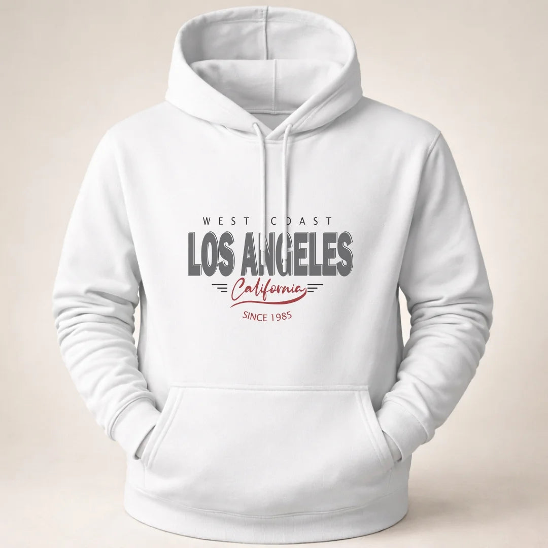 Buso hoodie Unicolor - Capucha Bolsillo Canguro B01 Los Angeles