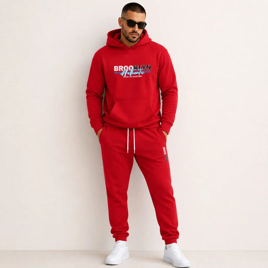 Conjunto Jogger + Hoodie Con Capota Para Hombre Brooklyn (SH01)