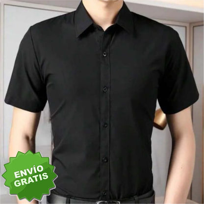 Camisa Slim Manga Corta Para Hombre (Ref. 300)