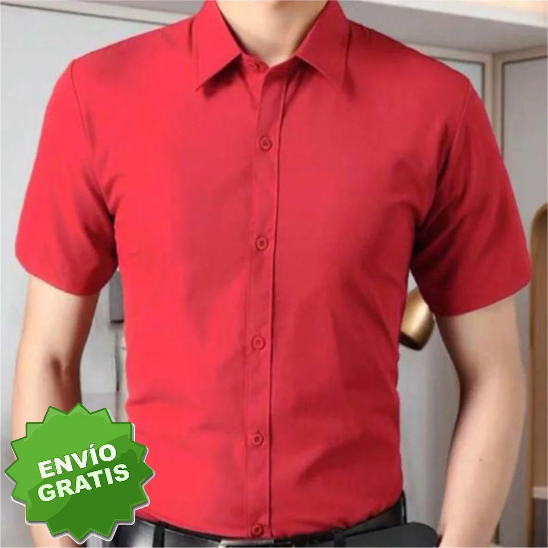 Camisa Slim Manga Corta Para Hombre (Ref. 300)