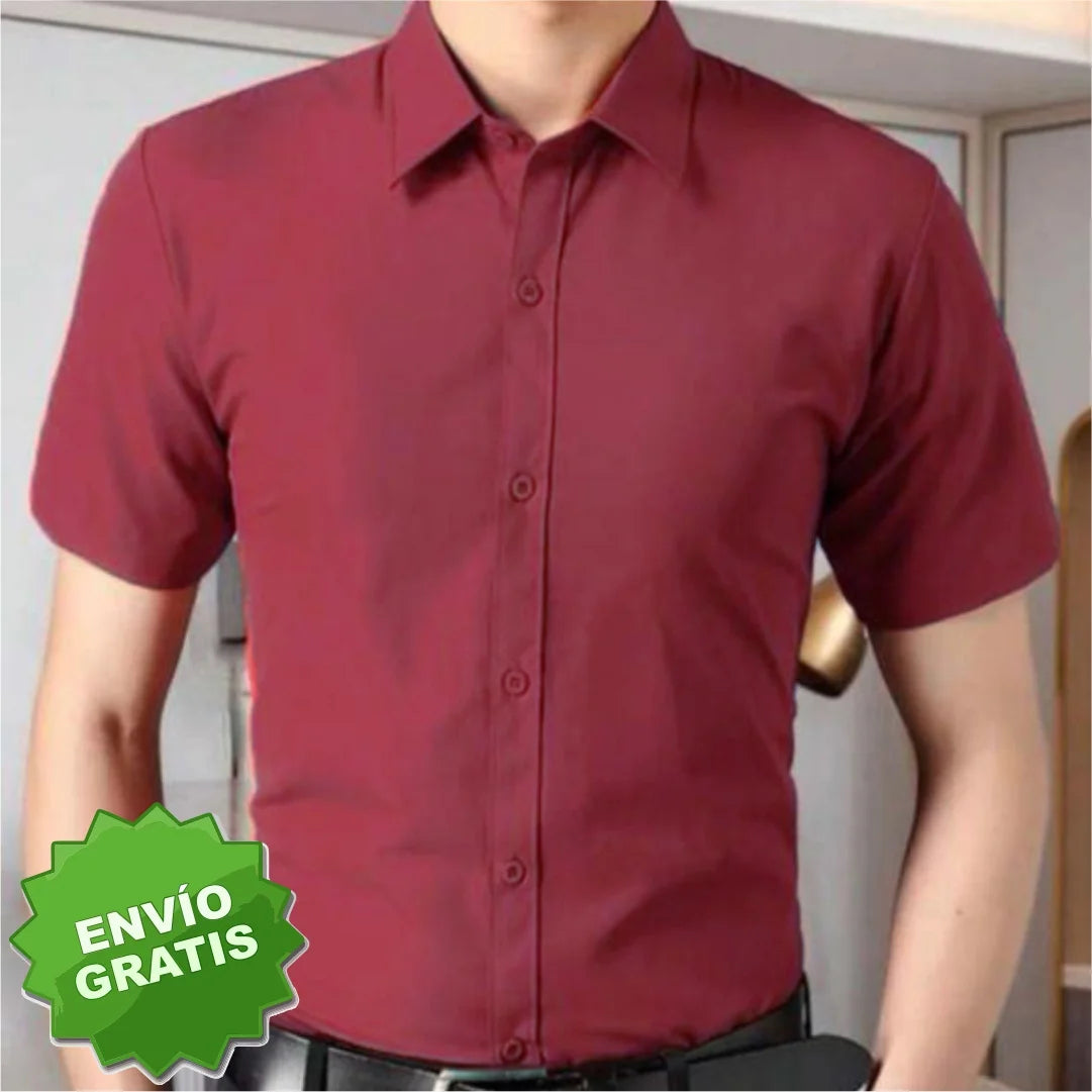 Camisa Slim Manga Corta Para Hombre (Ref. 300)