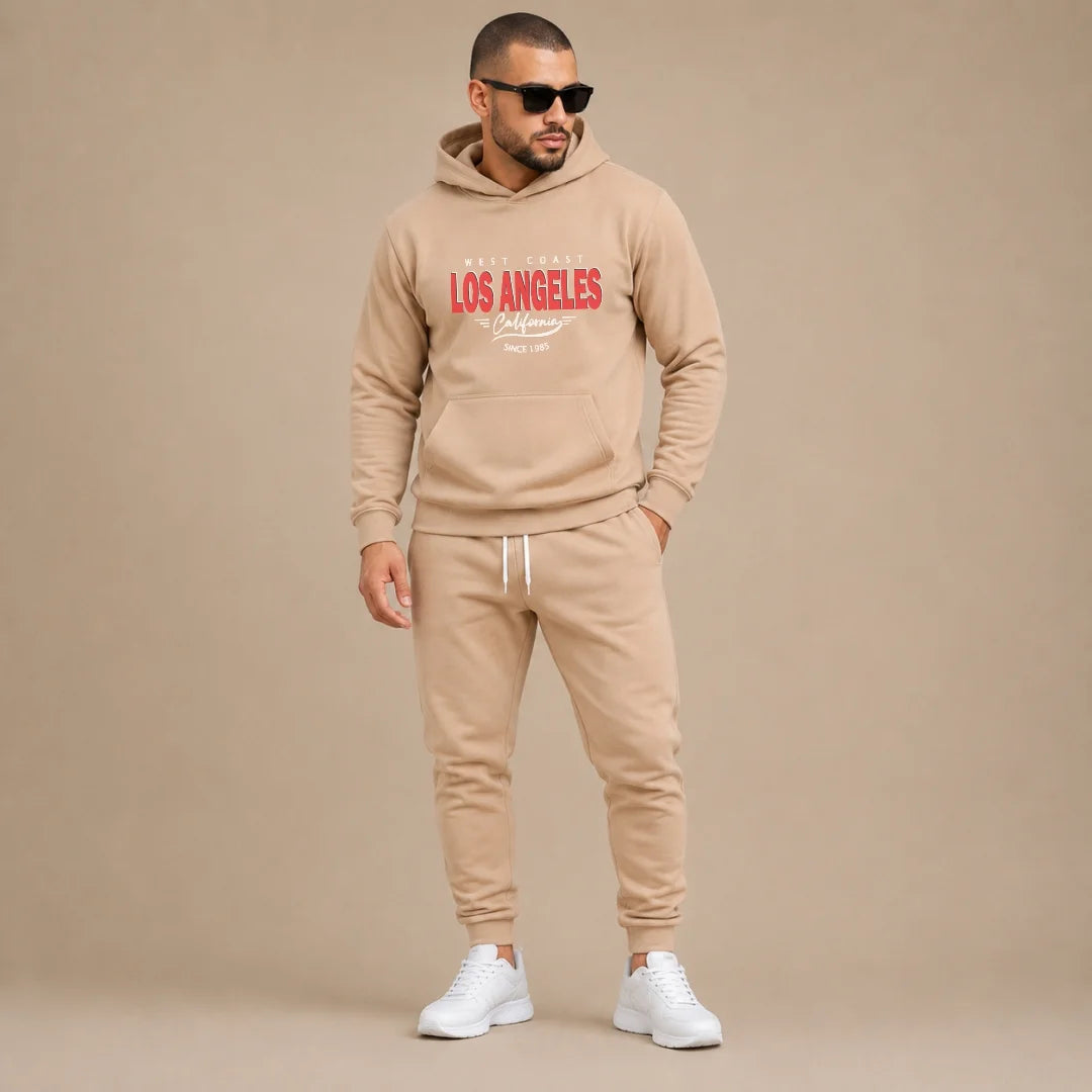 Conjunto Para Hombre Buso Con Capota + Jogger Los Angeles (SH01)