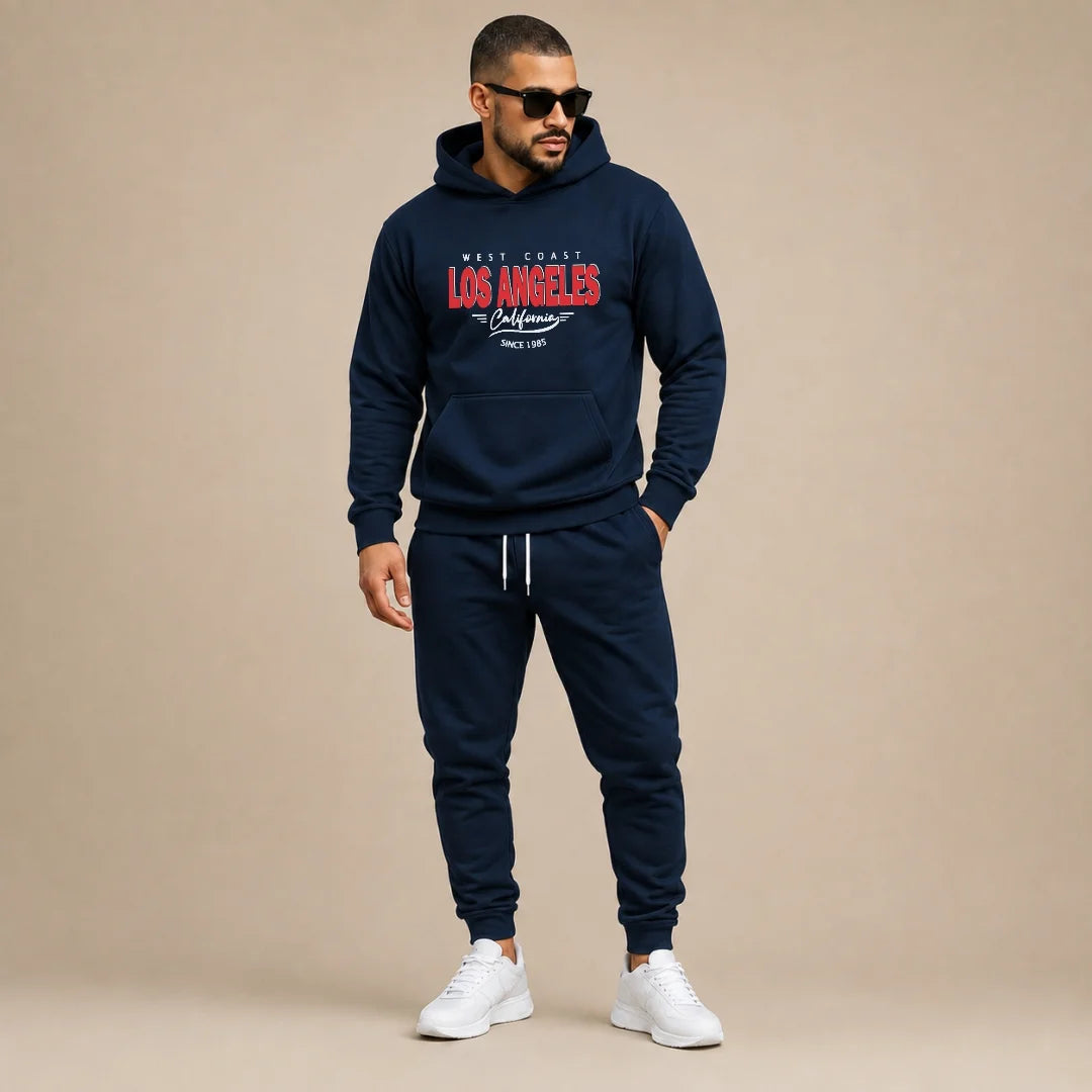 Conjunto Para Hombre Buso Con Capota + Jogger Los Angeles (SH01)