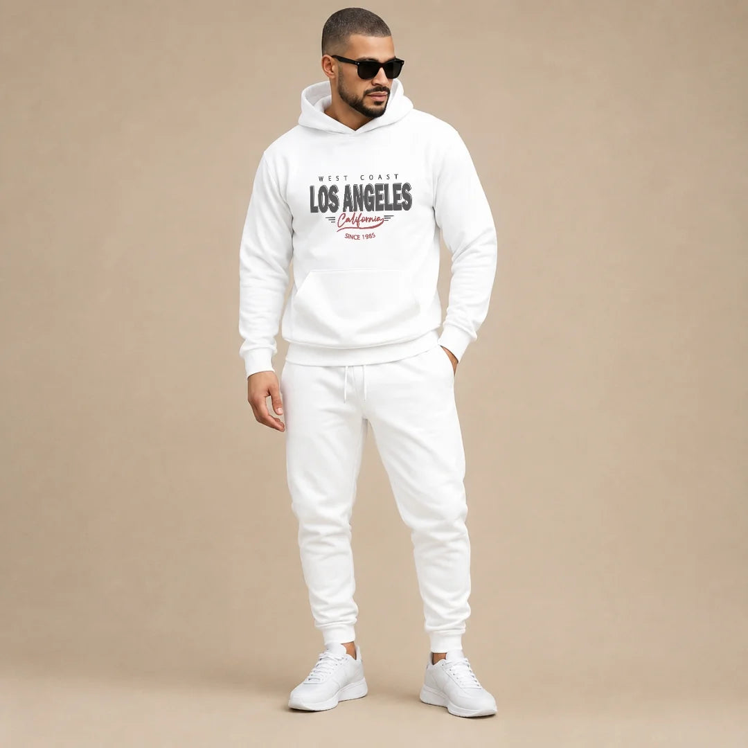 Conjunto Para Hombre Buso Con Capota + Jogger Los Angeles (SH01)