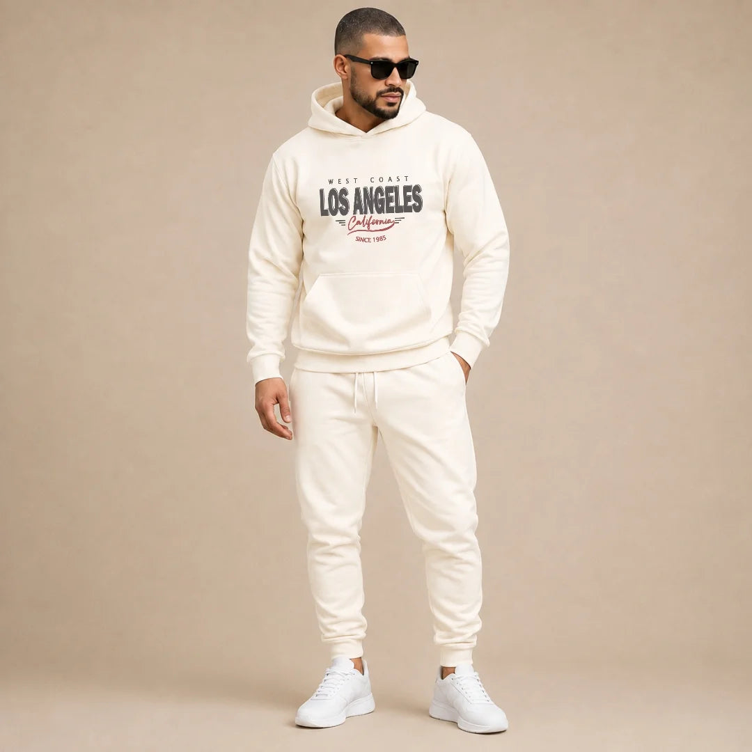 Conjunto Para Hombre Buso Con Capota + Jogger Los Angeles (SH01)
