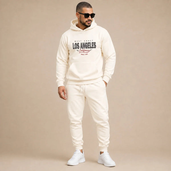 Conjunto Para Hombre Buso Con Capota + Jogger Los Angeles (SH01)