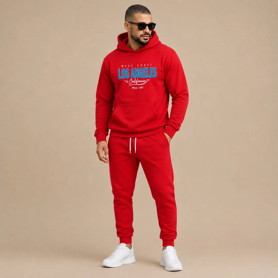 Conjunto Para Hombre Buso Con Capota + Jogger Los Angeles (SH01)