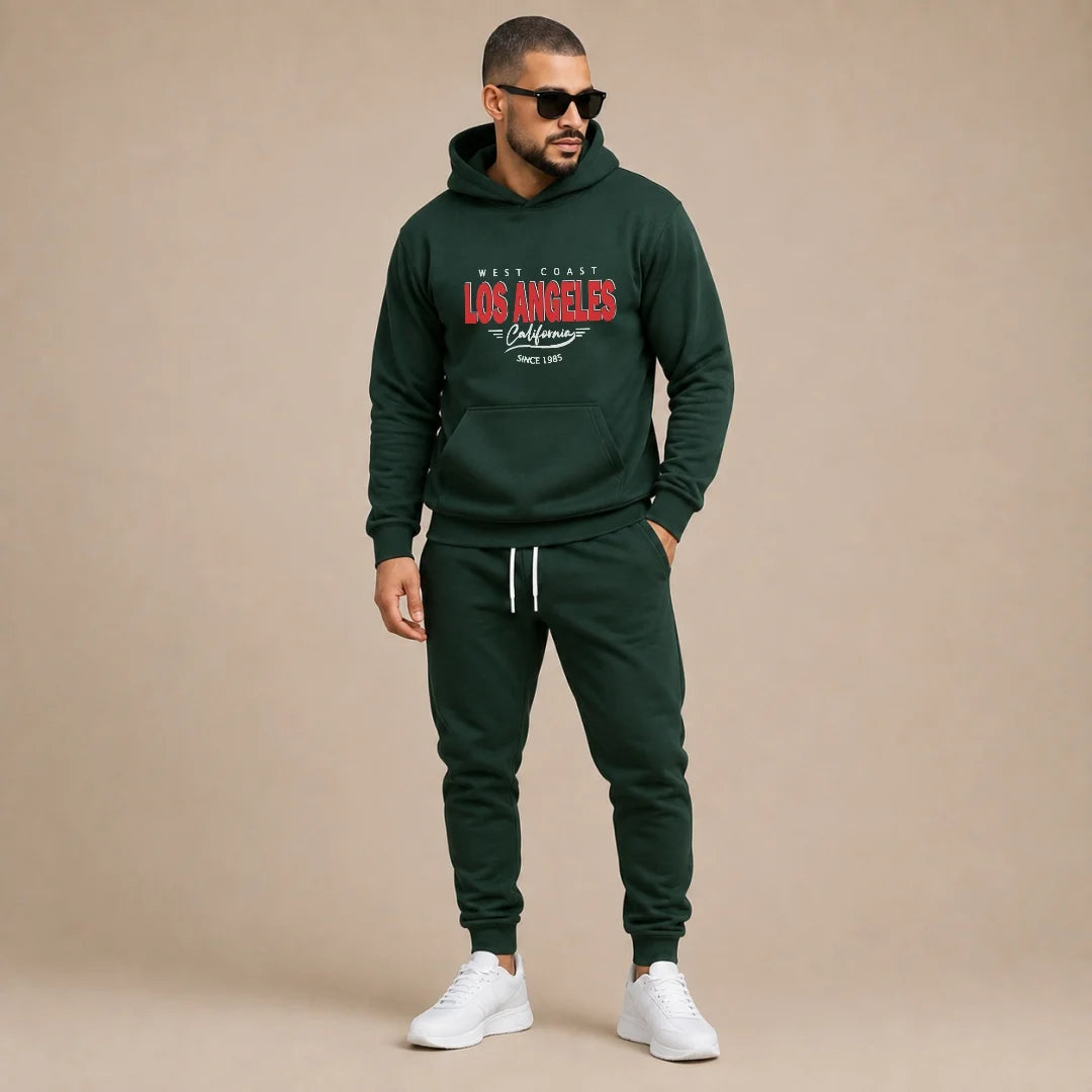 Conjunto Para Hombre Buso Con Capota + Jogger Los Angeles (SH01)