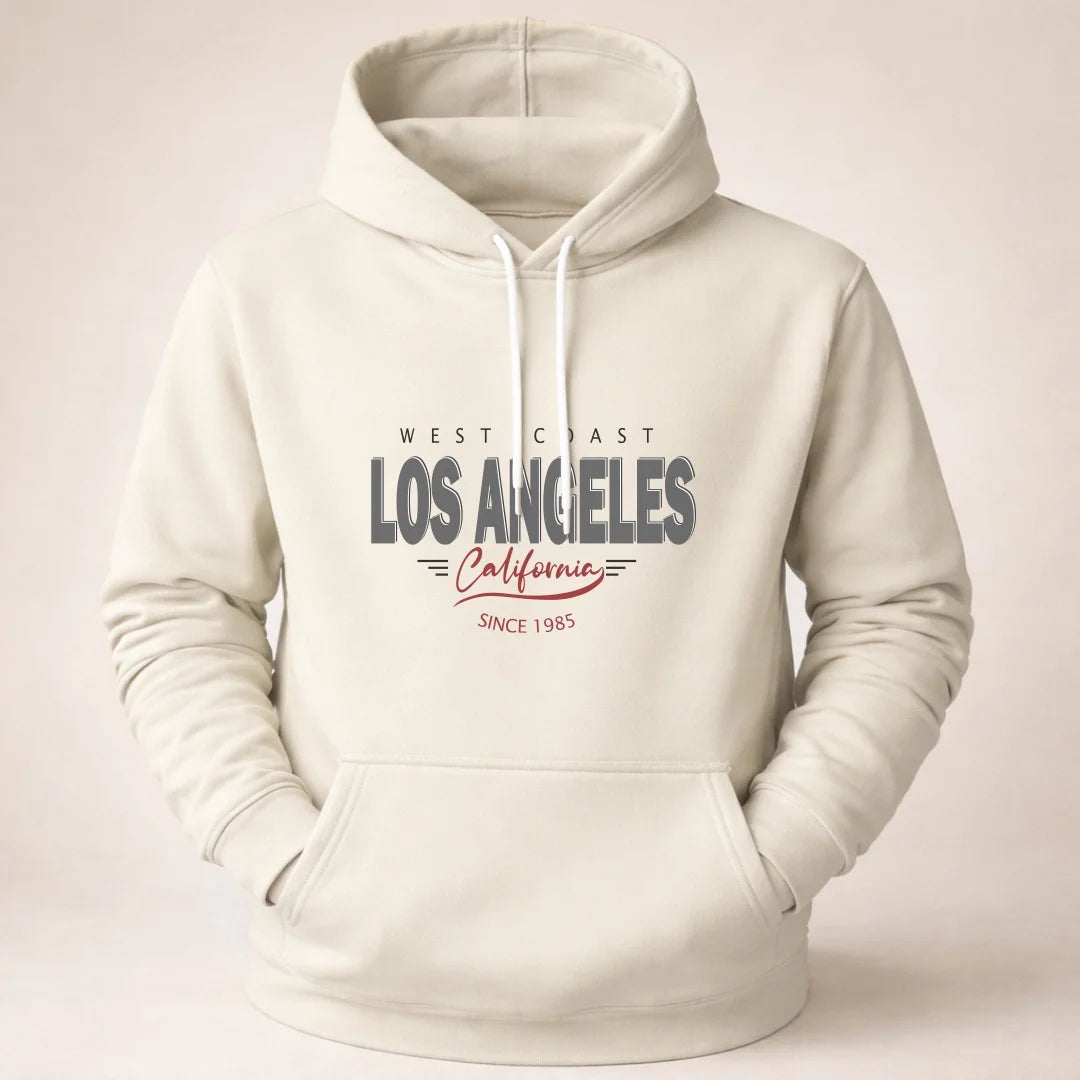 Buso hoodie Unicolor - Capucha Bolsillo Canguro B01 Los Angeles