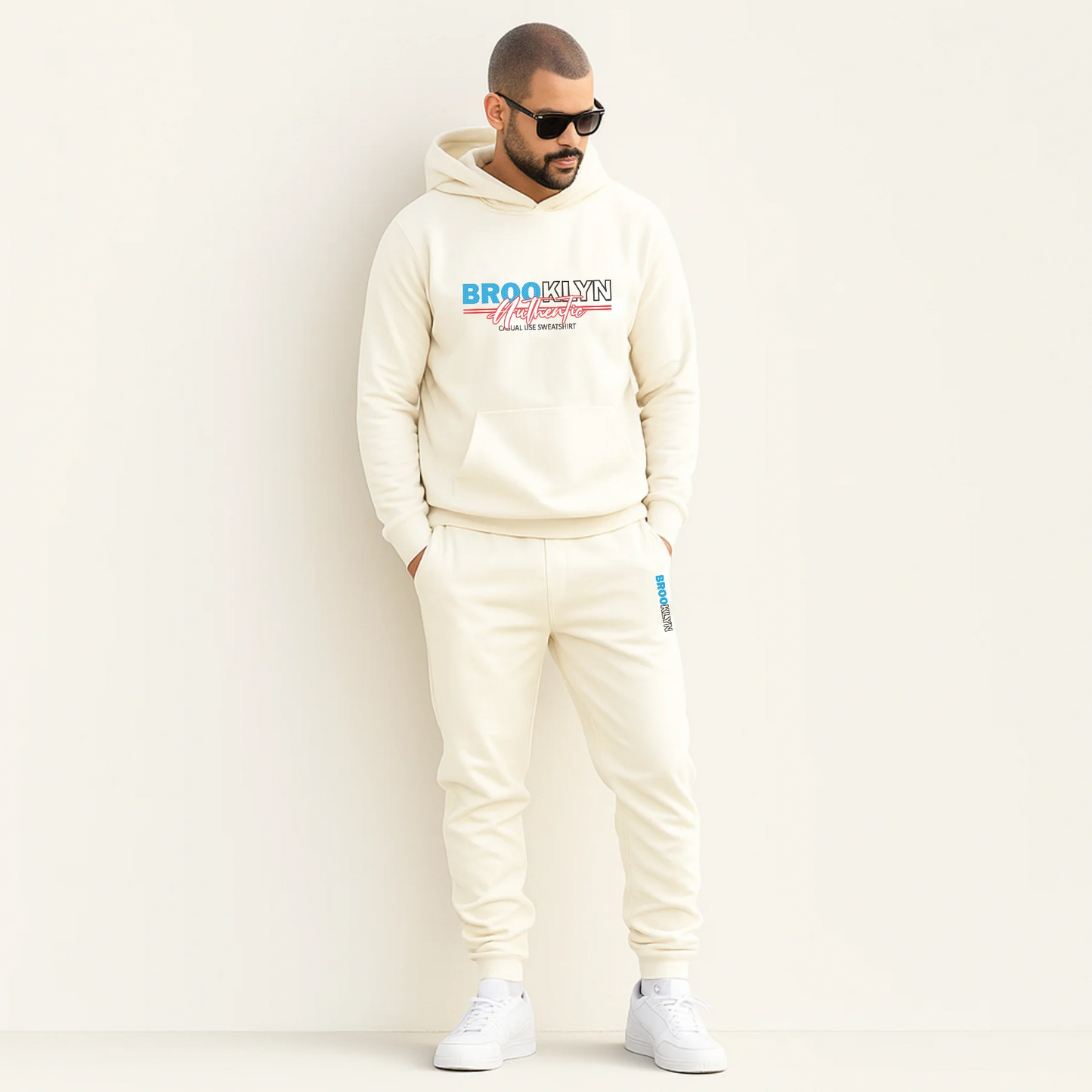 CONJUNTO SUDADERA JOGGER+HOODIE CON CAPOTA PARA HOMBRE BROOKLYN