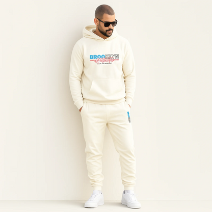 CONJUNTO SUDADERA JOGGER+HOODIE CON CAPOTA PARA HOMBRE BROOKLYN