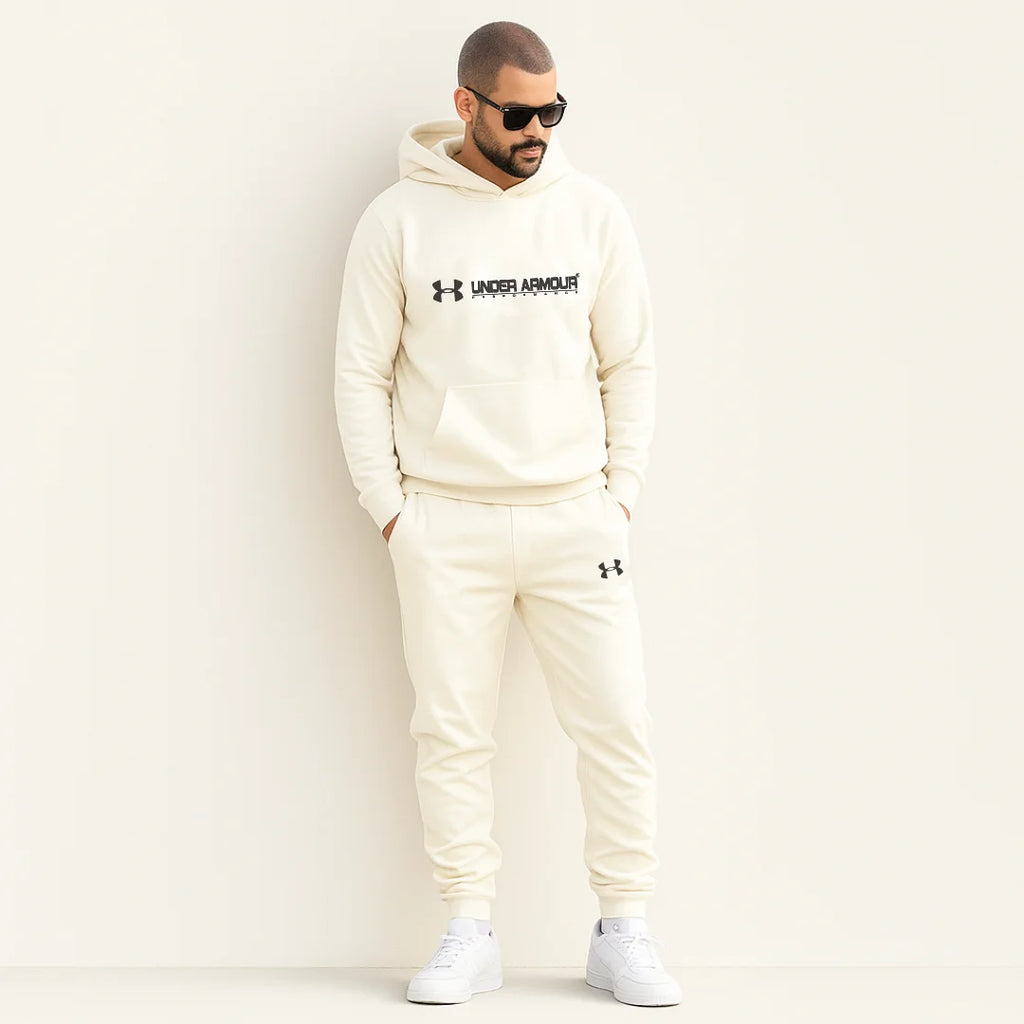 CONJUNTO SUDADERA JOGGER+HOODIE CON CAPOTA PARA HOMBRE UNDER ARMOUR