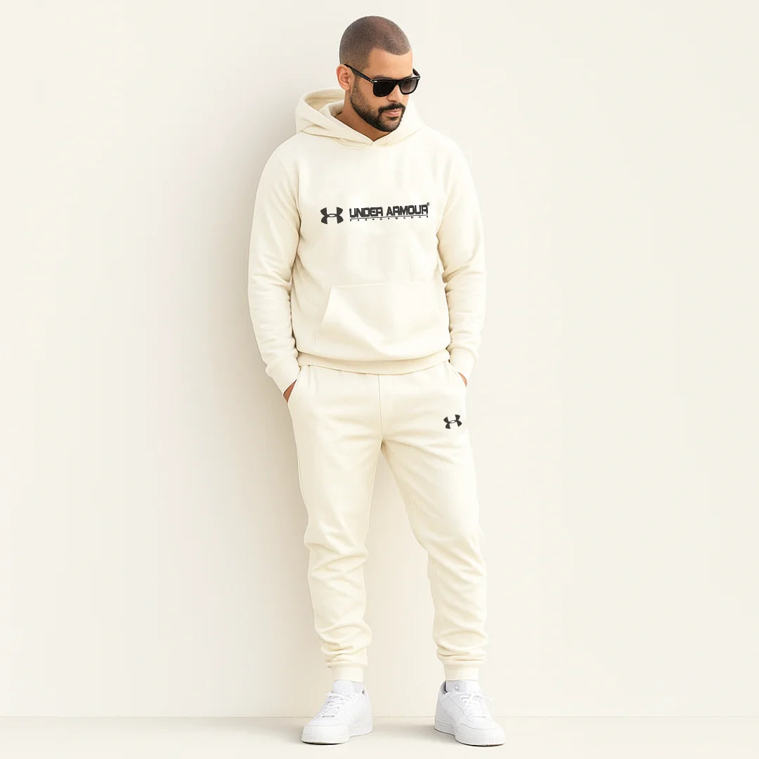 CONJUNTO SUDADERA JOGGER+HOODIE CON CAPOTA PARA HOMBRE UNDER ARMOUR