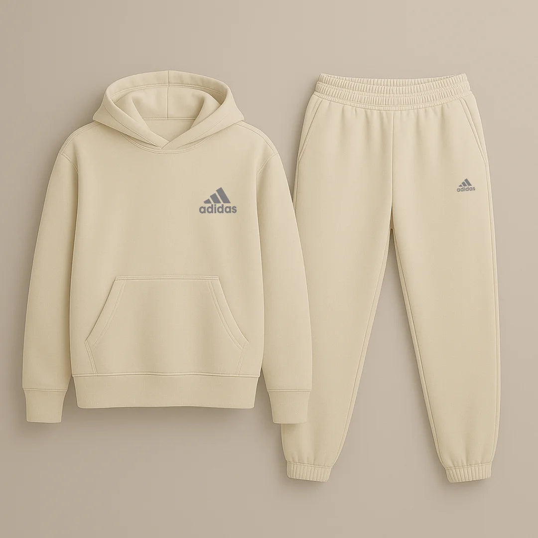 CONJUNTO SUDADERA JOGGER+HOODIE CON CAPOTA PARA HOMBRE ADIDAS