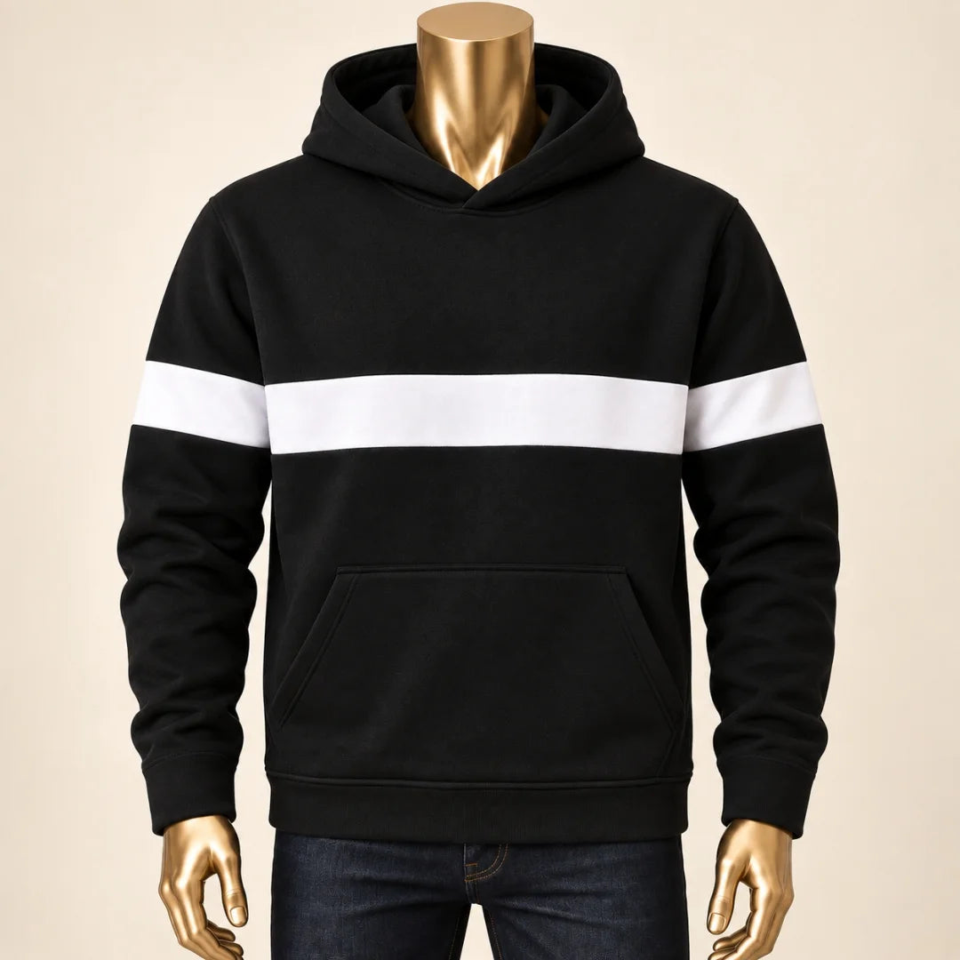 Buso Hombre con Estampado, Capucha y Bolsillo (G01)
