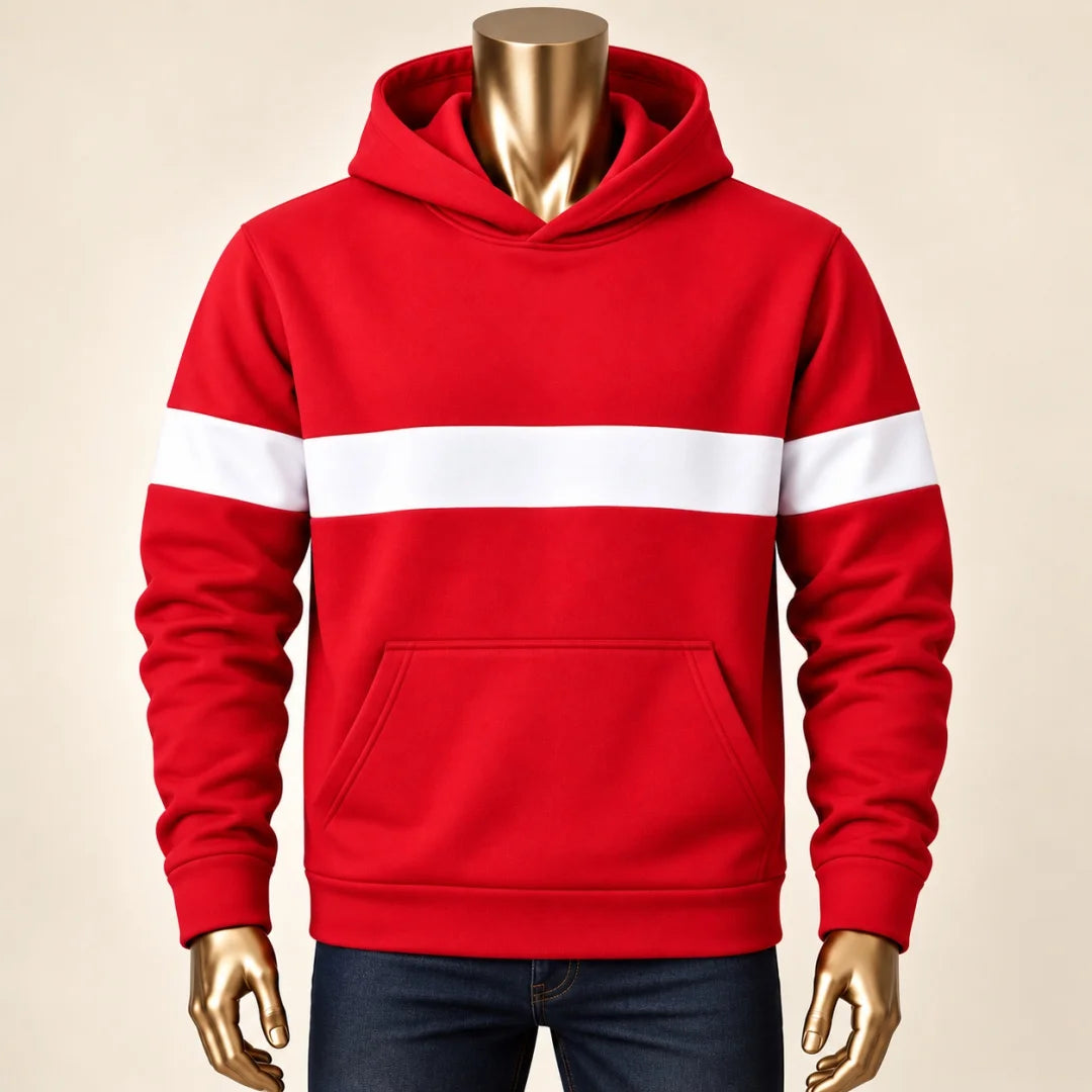 Buso Hombre con Estampado, Capucha y Bolsillo (G01)