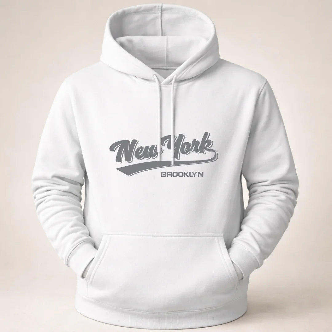Buso Hoodie Hombre  con Estampado Deportivo y Capota New York (B01)