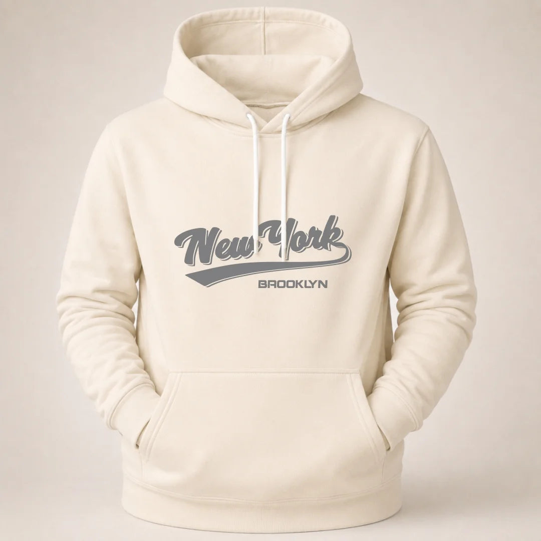 Buso Hoodie Hombre  con Estampado Deportivo y Capota New York (B01)
