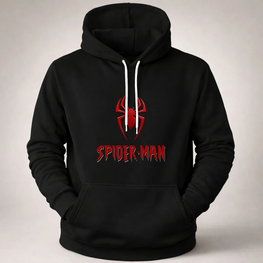 Buso Hoodie Hombre Con Capucha Y Bolsillo Canguro Spiderman (B01)
