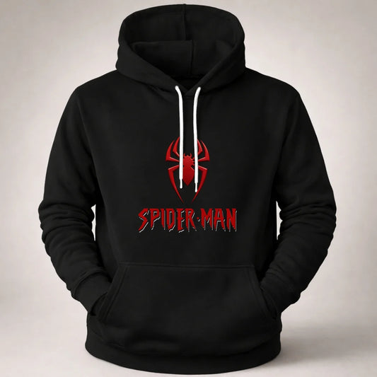 Buso Hoodie Hombre Con Capucha Y Bolsillo Canguro Spiderman (B01)