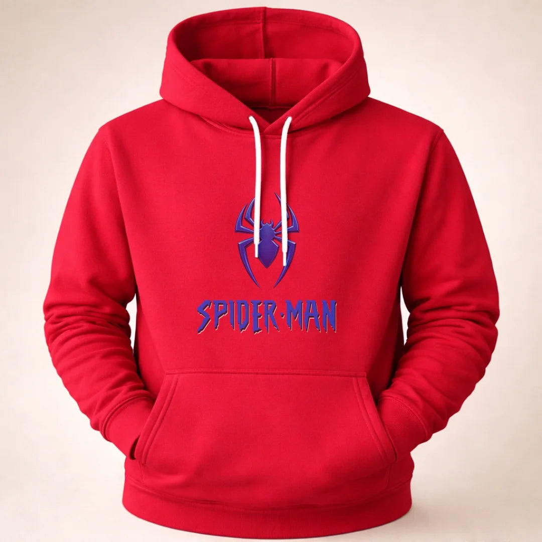 Buso Hoodie Hombre Con Capucha Y Bolsillo Canguro Spiderman (B01)