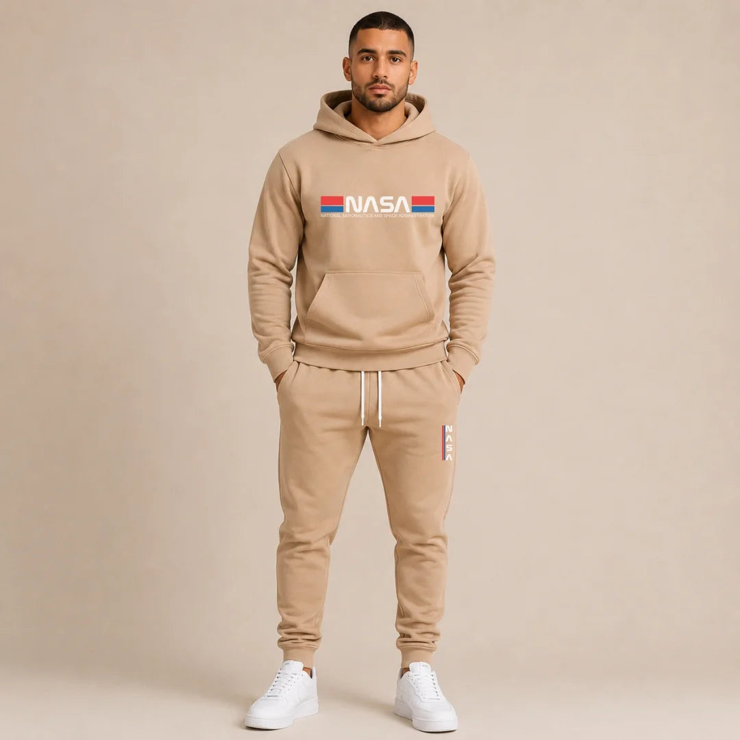 Conjunto Hoodie + Jogger Para Hombre Nasa (SH01)