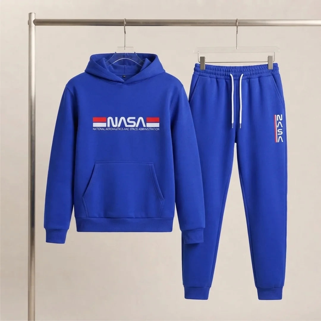 Conjunto Hoodie + Jogger Para Hombre Nasa (SH01)