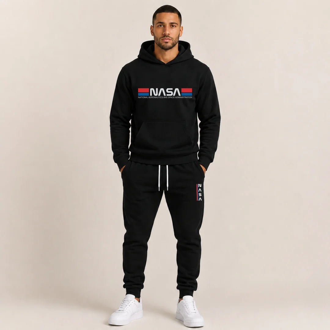 Conjunto Hoodie + Jogger Para Hombre Nasa (SH01)