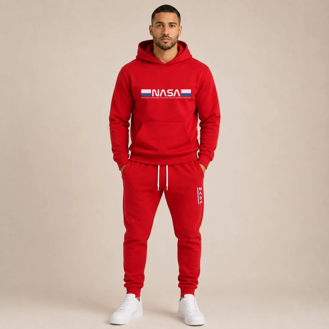 Conjunto Hoodie + Jogger Para Hombre Nasa (SH01)
