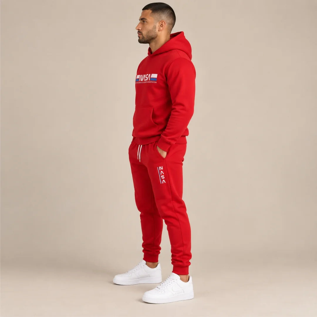 Conjunto Hoodie + Jogger Para Hombre Nasa (SH01)