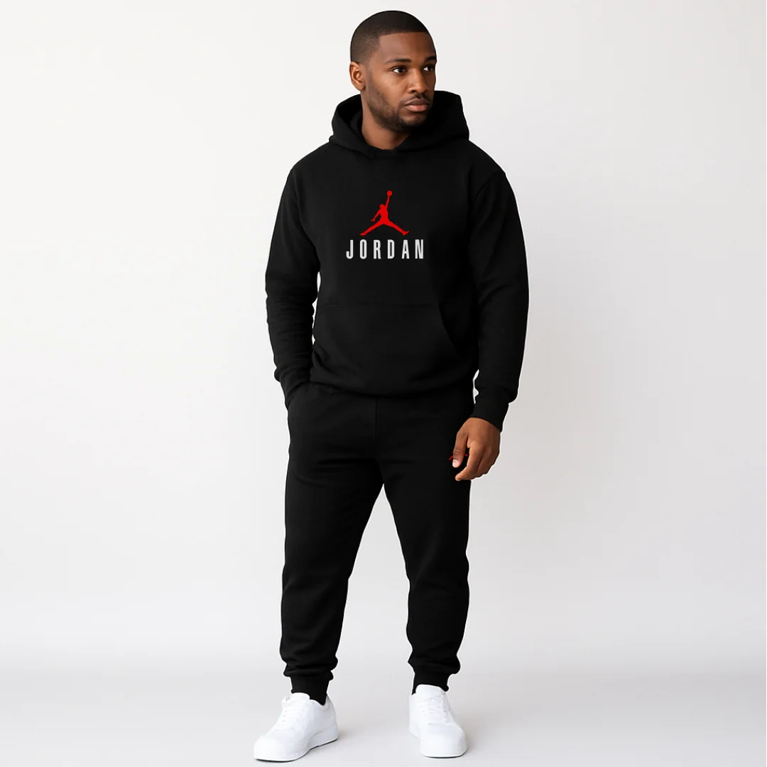 Conjunto Sudadera Jogger+Buso con Capota Para Hombre Jordan