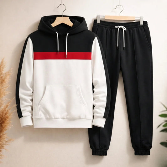 Conjunto Para Hombre Hoodie + Jogger F01 Negro