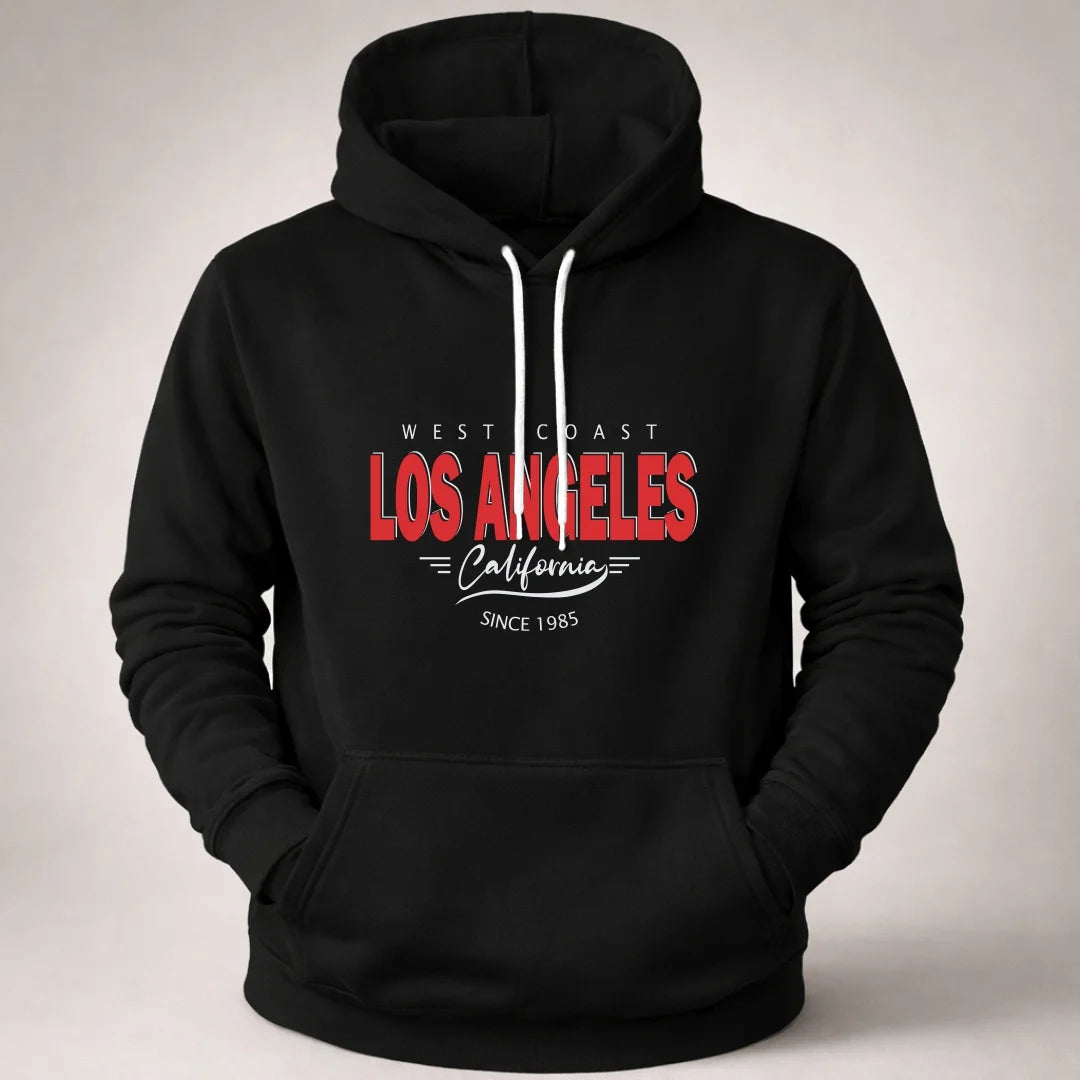 Buso hoodie Unicolor - Capucha Bolsillo Canguro B01 Los Angeles