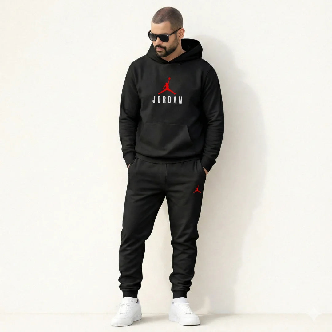 Sudadera Para Hombre - Casual Unicolor Estampado JD