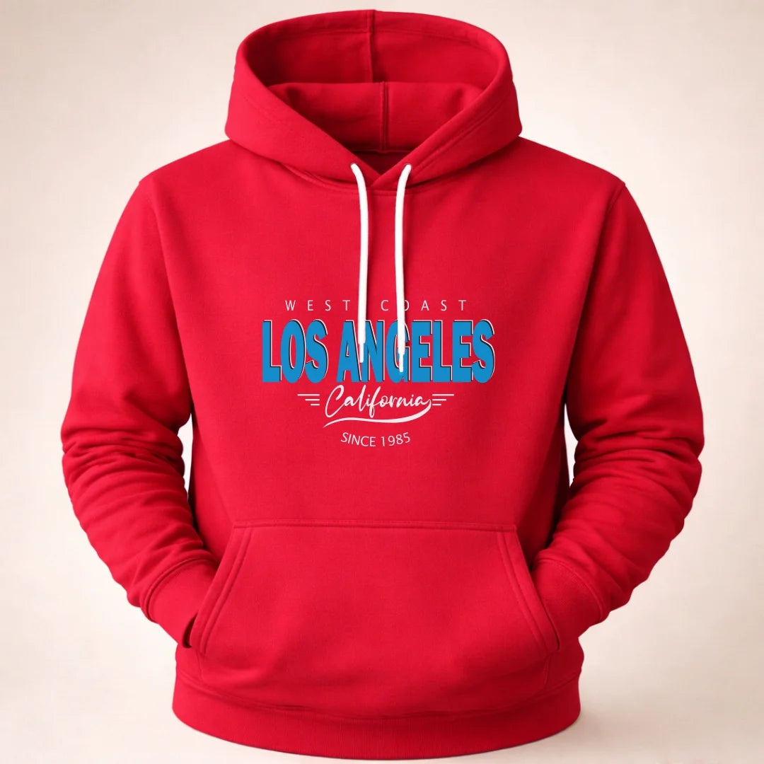 Buso hoodie Unicolor - Capucha Bolsillo Canguro B01 Los Angeles