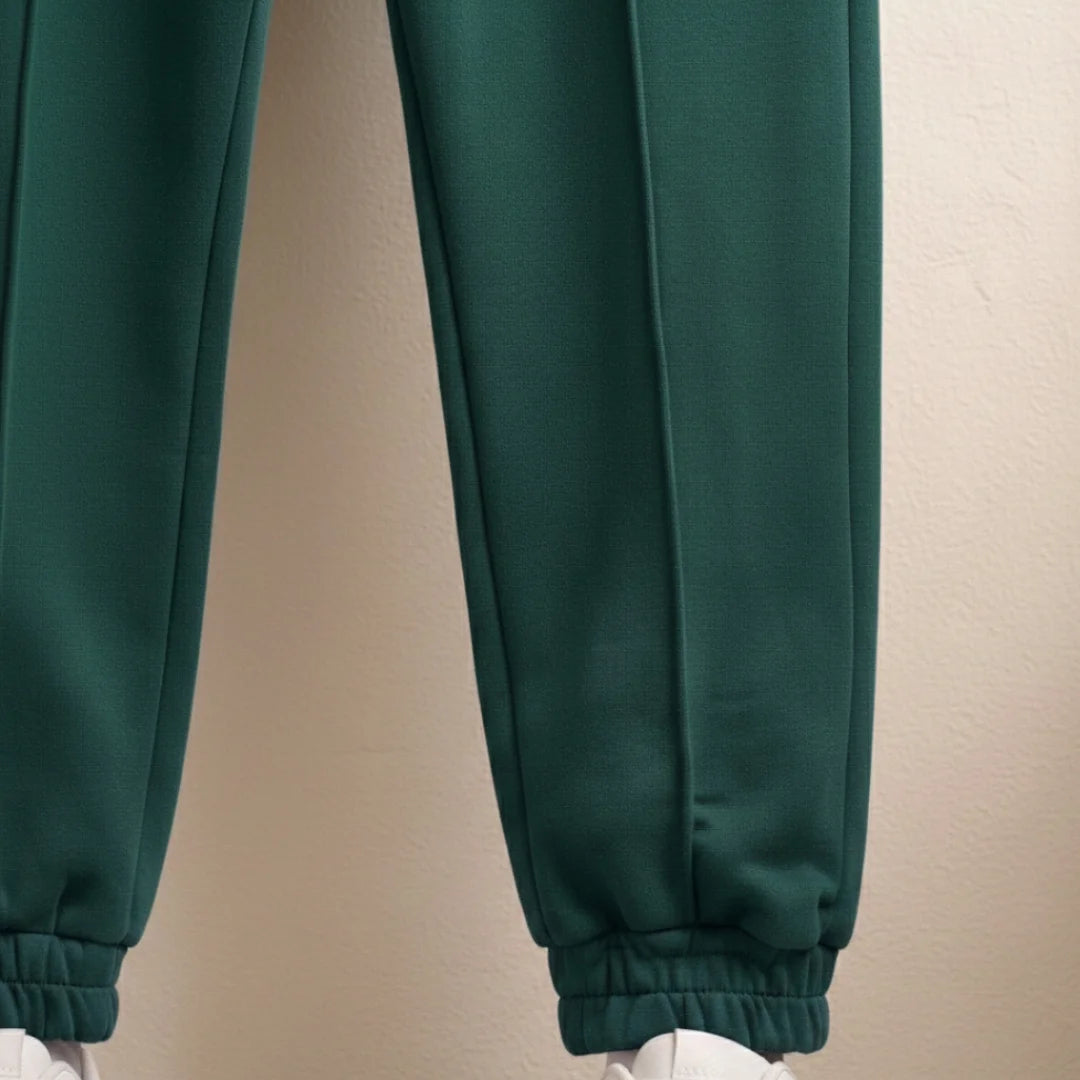 Conjunto Para Hombre Hoodie + Jogger F01 Verde Botella