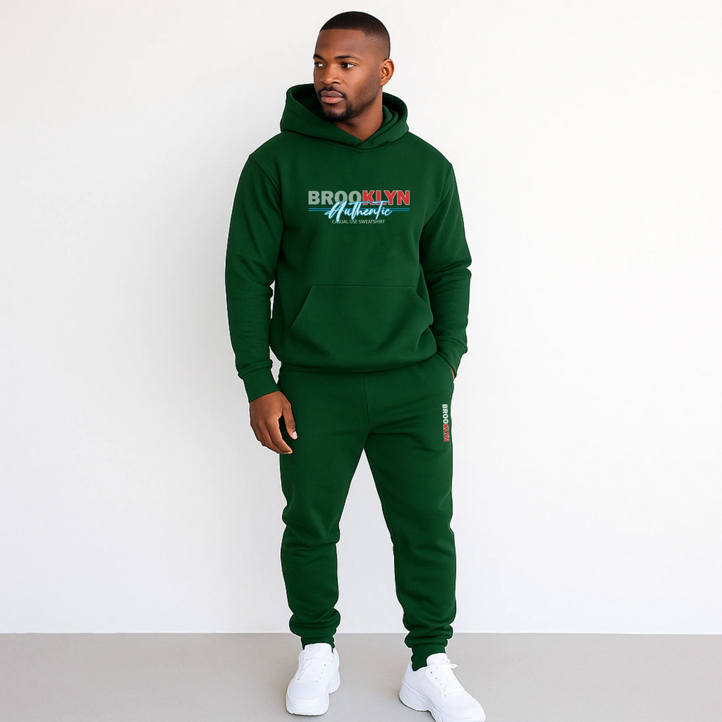 CONJUNTO SUDADERA JOGGER+HOODIE CON CAPOTA PARA HOMBRE BROOKLYN