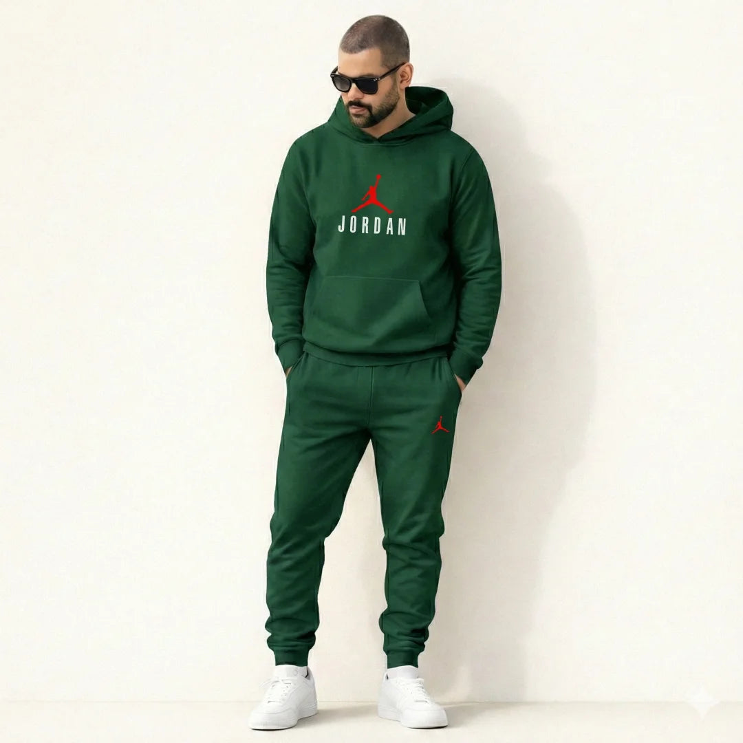 Sudadera Para Hombre - Casual Unicolor Estampado JD