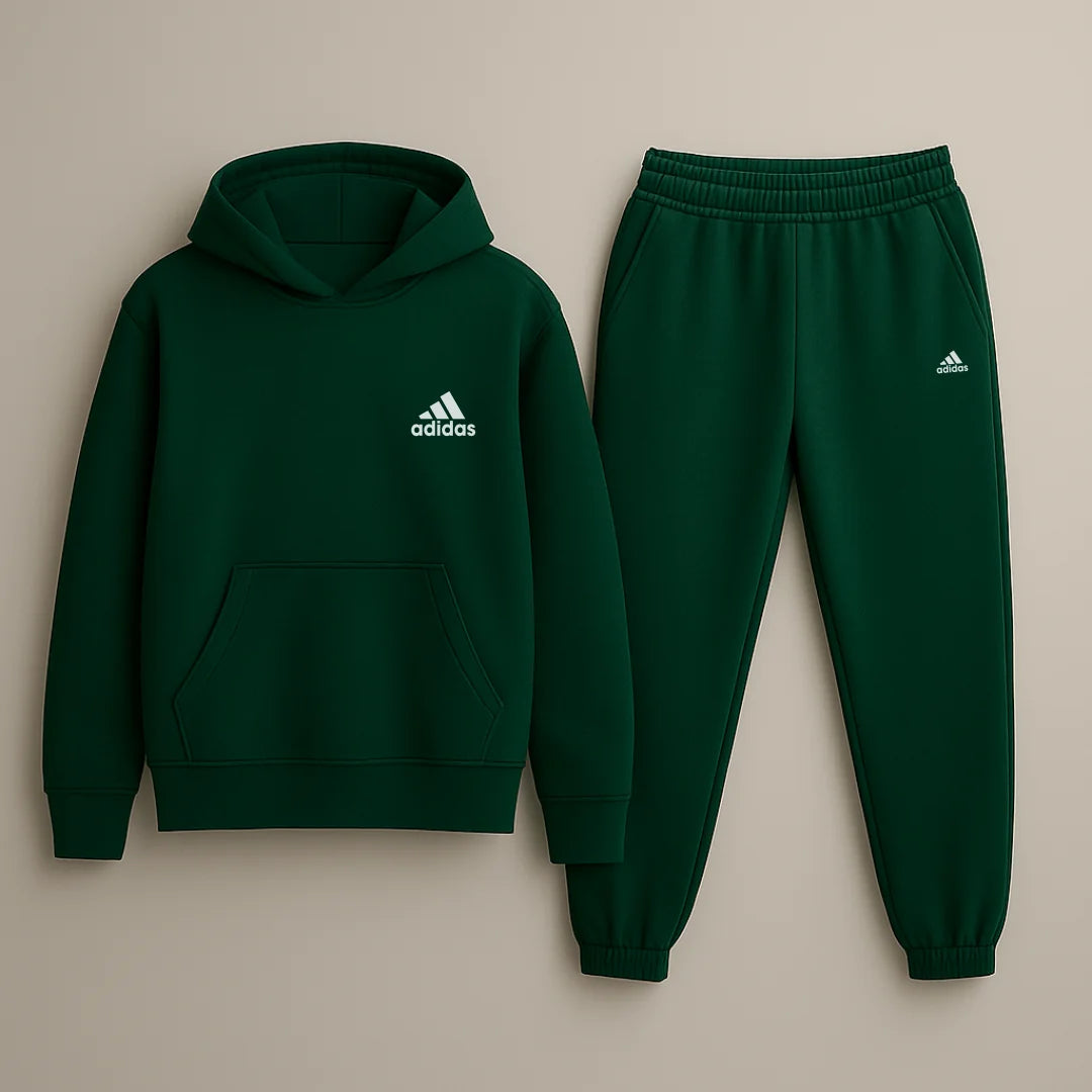 CONJUNTO SUDADERA JOGGER+HOODIE CON CAPOTA PARA HOMBRE ADIDAS