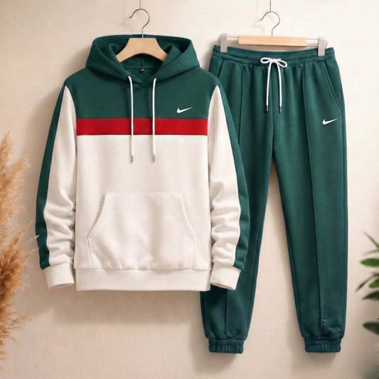 Conjunto Casual para Hombre Nike Franja Capucha y bolsillo canguro F01 NIKE